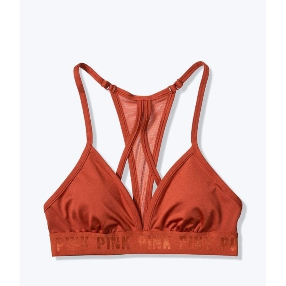 Victoria's Secret PINK Ultimate Triangle Cinnibar Sports Bra  XS